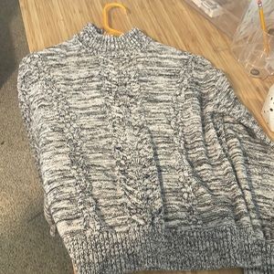 Black and white sweater